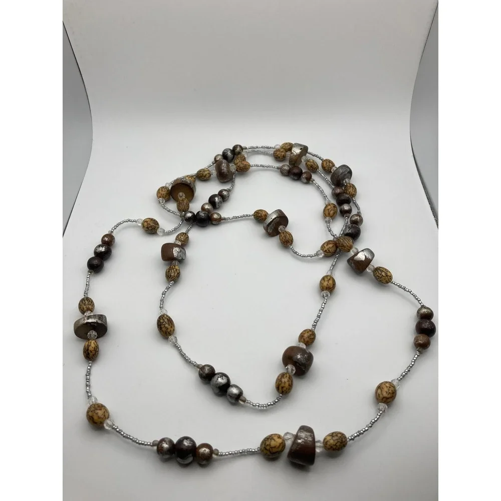 Boho Beaded Necklace Long Strand Costume‎ Jewelry Fashion Accessory